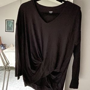 Express Black Top w/ Ruching